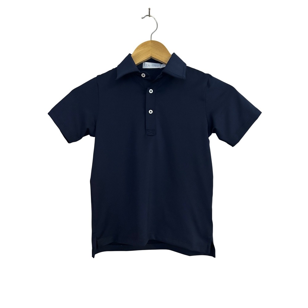 Lila &‎ Hayes Boys Navy Polo 4T